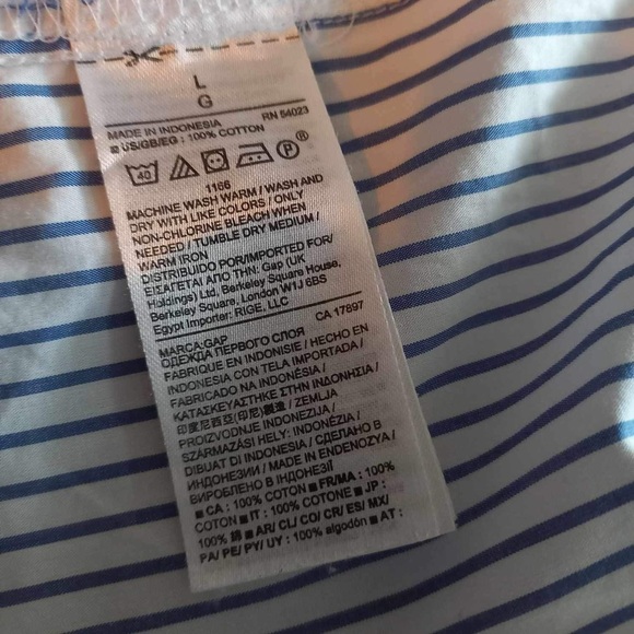 Hi-lo tailored stripe shirt - Picture 6 of 7